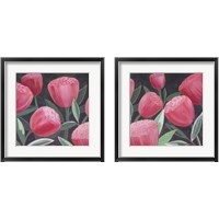 Framed 'Blush Blossoms 2 Piece Framed Art Print Set' border=