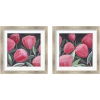 Framed 'Blush Blossoms 2 Piece Framed Art Print Set' border=