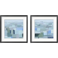 Framed Wave Crest Abstract 2 Piece Framed Art Print Set