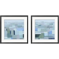 Framed Wave Crest Abstract 2 Piece Framed Art Print Set