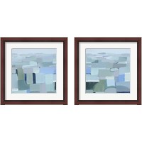 Framed Wave Crest Abstract 2 Piece Framed Art Print Set