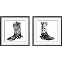 Framed Vintage Cowboy 2 Piece Framed Art Print Set