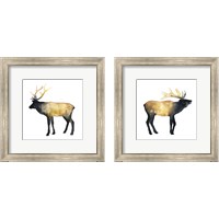 Framed Elk Aglow 2 Piece Framed Art Print Set