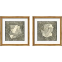Framed Geomolecule Blueprint 2 Piece Framed Art Print Set