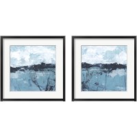 Framed Blue Coast Abstract 2 Piece Framed Art Print Set