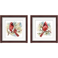 Framed 'Cardinal 2 Piece Framed Art Print Set' border=