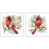 Framed Cardinal 2 Piece Art Print Set
