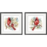 Framed 'Cardinal 2 Piece Framed Art Print Set' border=