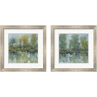 Framed 'Pond Reflection 2 Piece Framed Art Print Set' border=