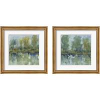 Framed 'Pond Reflection 2 Piece Framed Art Print Set' border=