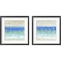 Framed 'Ocean Impressions 2 Piece Framed Art Print Set' border=