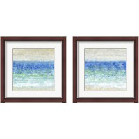 Framed 'Ocean Impressions 2 Piece Framed Art Print Set' border=