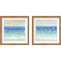Framed 'Ocean Impressions 2 Piece Framed Art Print Set' border=