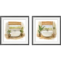 Framed 'Sunny Spa 2 Piece Framed Art Print Set' border=