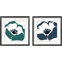 Framed Pop Art Floral 2 Piece Framed Art Print Set