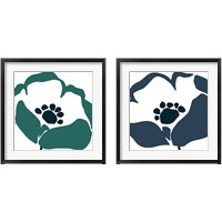 Framed Pop Art Floral 2 Piece Framed Art Print Set