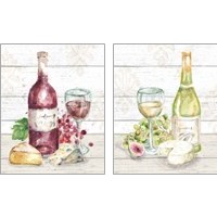 Framed 'Sweet Vines 2 Piece Art Print Set' border=