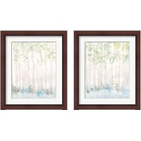 Framed 'Soft Birches 2 Piece Framed Art Print Set' border=