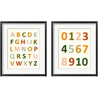 Framed ABC 123 2 Piece Framed Art Print Set