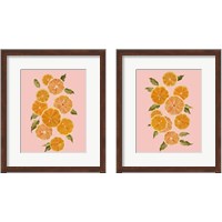Framed 'Spring Citrus 2 Piece Framed Art Print Set' border=