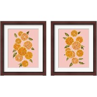 Framed 'Spring Citrus 2 Piece Framed Art Print Set' border=