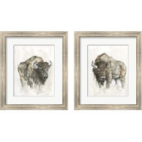 Framed American Buffalo 2 Piece Framed Art Print Set