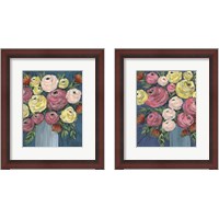 Framed Loose Floral 2 Piece Framed Art Print Set