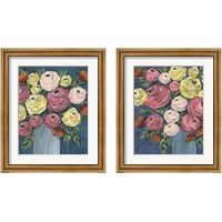 Framed 'Loose Floral 2 Piece Framed Art Print Set' border=
