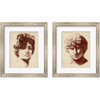 Framed 'Statuesque Study 2 Piece Framed Art Print Set' border=