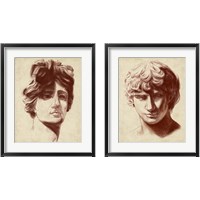 Framed 'Statuesque Study 2 Piece Framed Art Print Set' border=