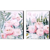 Framed 'Bleached Bouquet 2 Piece Canvas Print Set' border=