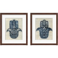 Framed 'Day Eye Hamsa 2 Piece Framed Art Print Set' border=