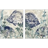 Framed 'Seafloor Fresco 2 Piece Art Print Set' border=