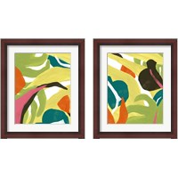 Framed 'Mod Tropics 2 Piece Framed Art Print Set' border=