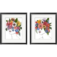 Framed Flower Lady 2 Piece Framed Art Print Set