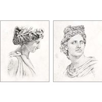 Framed 'Greek Statue 2 Piece Art Print Set' border=