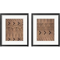 Framed 'Wood Pattern 2 Piece Framed Art Print Set' border=