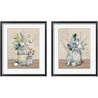 Framed Cotton Bouquet 2 Piece Framed Art Print Set