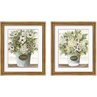 Framed Flores Galvanized Bucket 2 Piece Framed Art Print Set