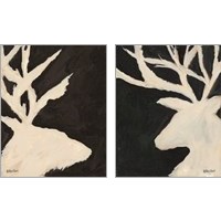 Framed Deer & Elk 2 Piece Art Print Set