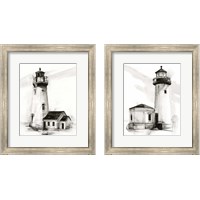 Framed 'Lighthouse Study 2 Piece Framed Art Print Set' border=