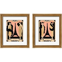 Framed 1920's Paris 2 Piece Framed Art Print Set