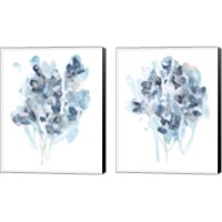 Framed 'Bluescale Flora 2 Piece Canvas Print Set' border=