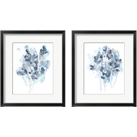 Framed 'Bluescale Flora 2 Piece Framed Art Print Set' border=