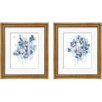 Framed 'Bluescale Flora 2 Piece Framed Art Print Set' border=