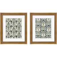 Framed 'Deco Parlor Pattern 2 Piece Framed Art Print Set' border=