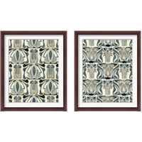 Framed 'Deco Parlor Pattern 2 Piece Framed Art Print Set' border=