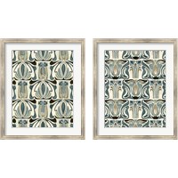 Framed 'Deco Parlor Pattern 2 Piece Framed Art Print Set' border=