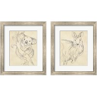 Framed 'Outback Sketch 2 Piece Framed Art Print Set' border=