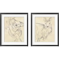 Framed 'Outback Sketch 2 Piece Framed Art Print Set' border=